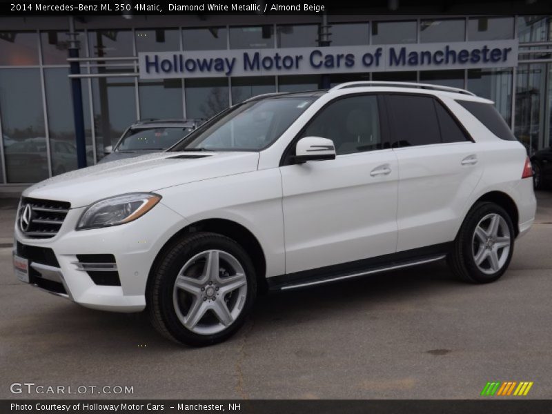 Diamond White Metallic / Almond Beige 2014 Mercedes-Benz ML 350 4Matic