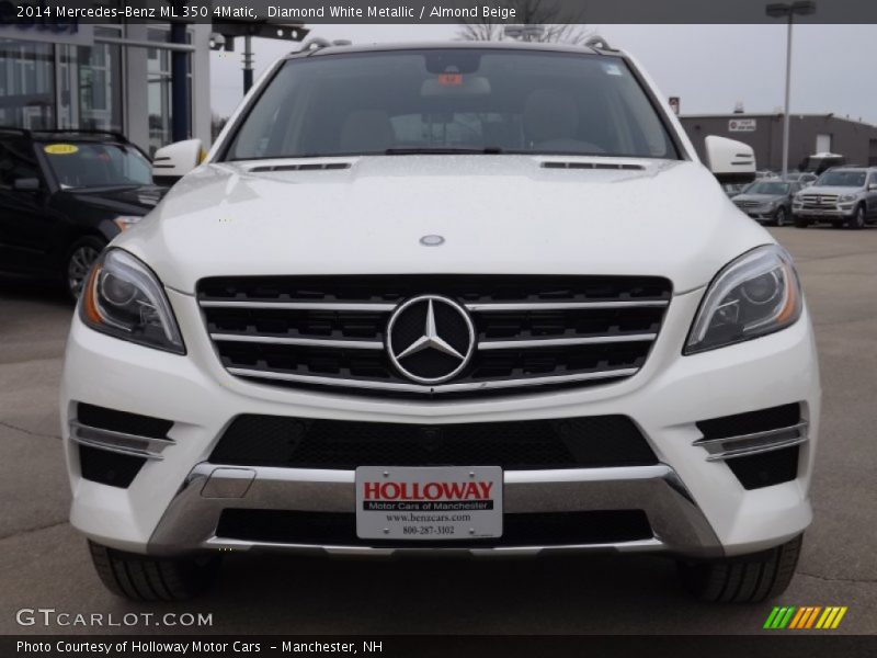 Diamond White Metallic / Almond Beige 2014 Mercedes-Benz ML 350 4Matic