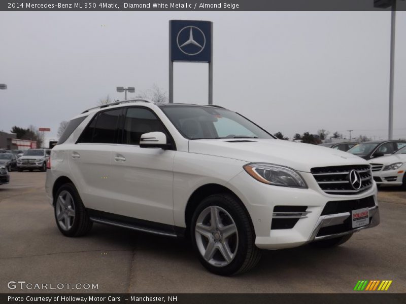 Diamond White Metallic / Almond Beige 2014 Mercedes-Benz ML 350 4Matic