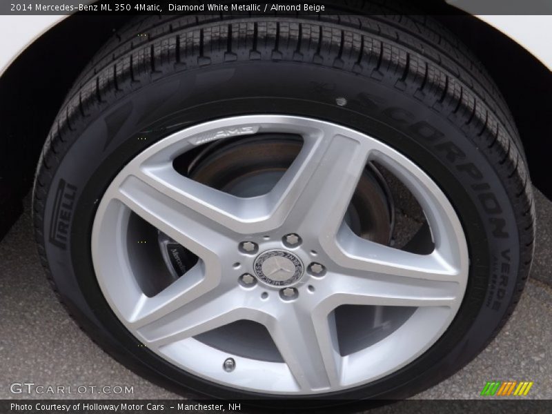 Diamond White Metallic / Almond Beige 2014 Mercedes-Benz ML 350 4Matic