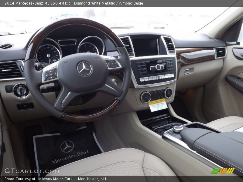 Diamond White Metallic / Almond Beige 2014 Mercedes-Benz ML 350 4Matic