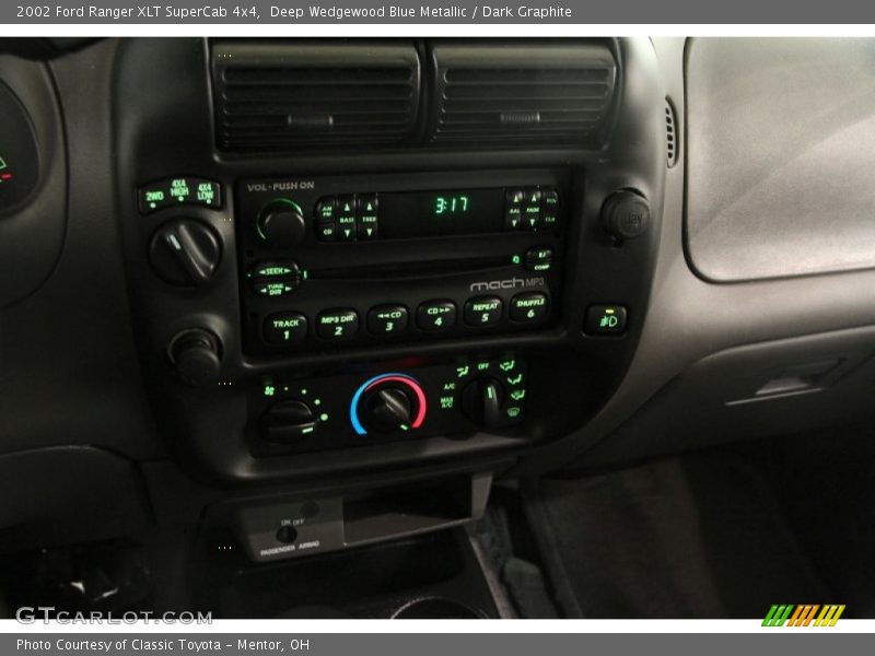 Controls of 2002 Ranger XLT SuperCab 4x4
