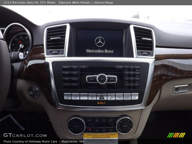 Diamond White Metallic / Almond Beige 2014 Mercedes-Benz ML 350 4Matic