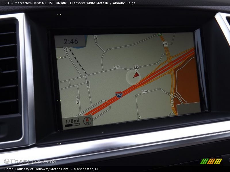 Diamond White Metallic / Almond Beige 2014 Mercedes-Benz ML 350 4Matic