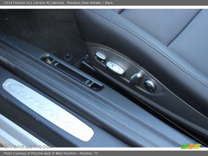 Rhodium Silver Metallic / Black 2014 Porsche 911 Carrera 4S Cabriolet