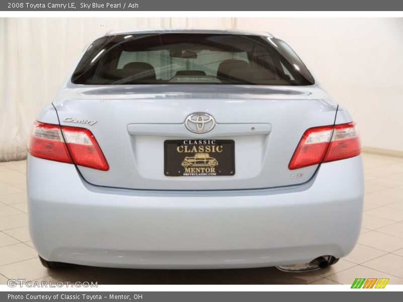 Sky Blue Pearl / Ash 2008 Toyota Camry LE