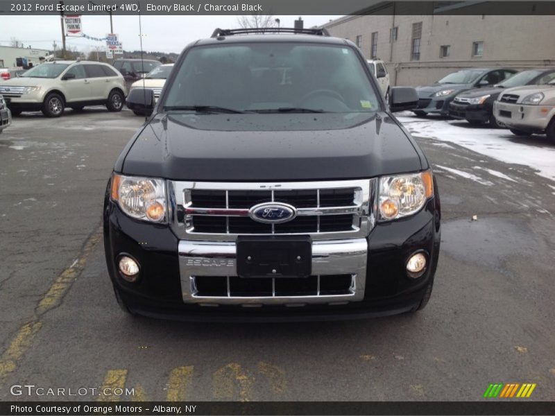 Ebony Black / Charcoal Black 2012 Ford Escape Limited 4WD