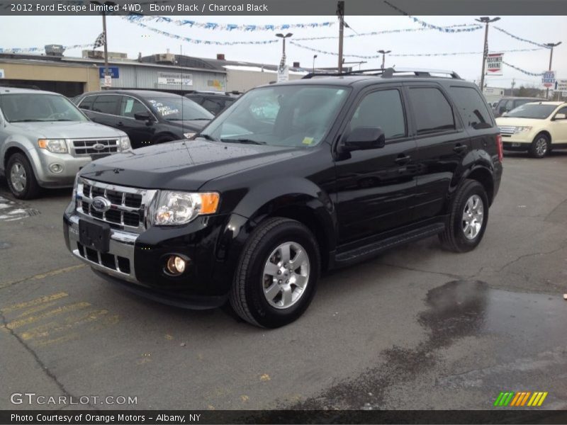 Ebony Black / Charcoal Black 2012 Ford Escape Limited 4WD