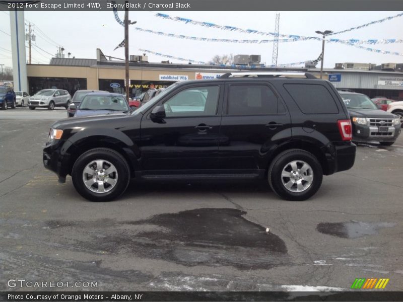 Ebony Black / Charcoal Black 2012 Ford Escape Limited 4WD