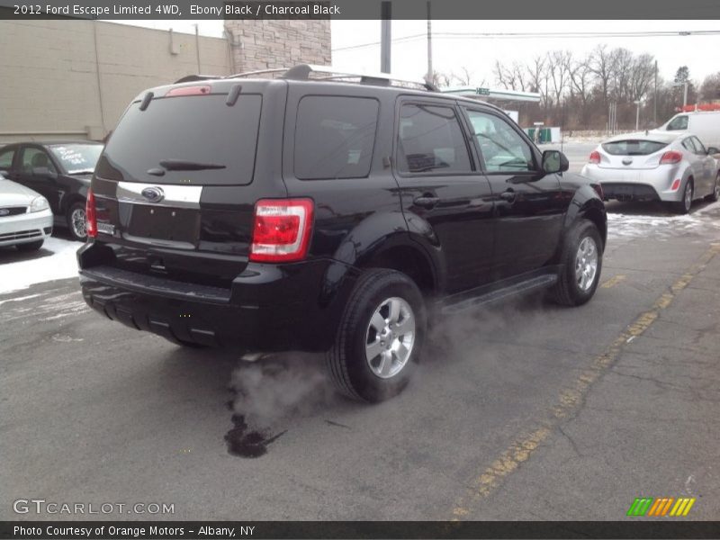 Ebony Black / Charcoal Black 2012 Ford Escape Limited 4WD
