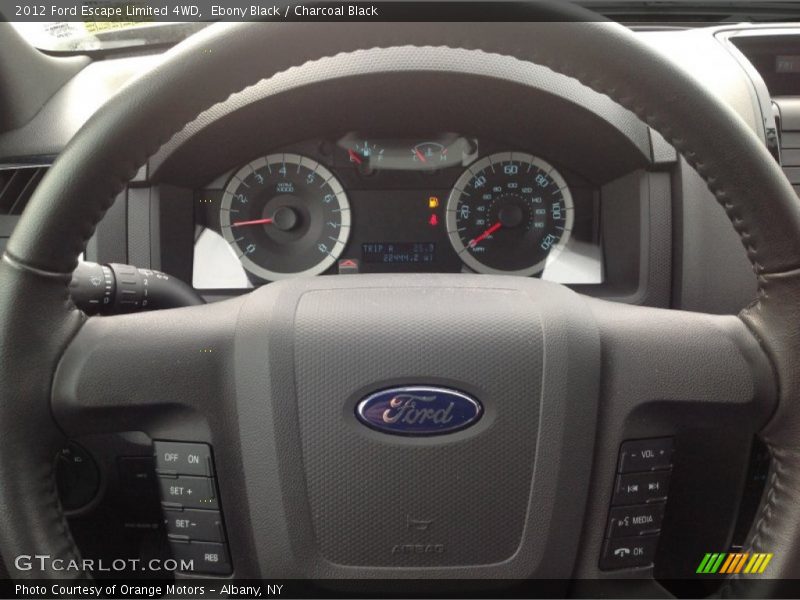 Ebony Black / Charcoal Black 2012 Ford Escape Limited 4WD