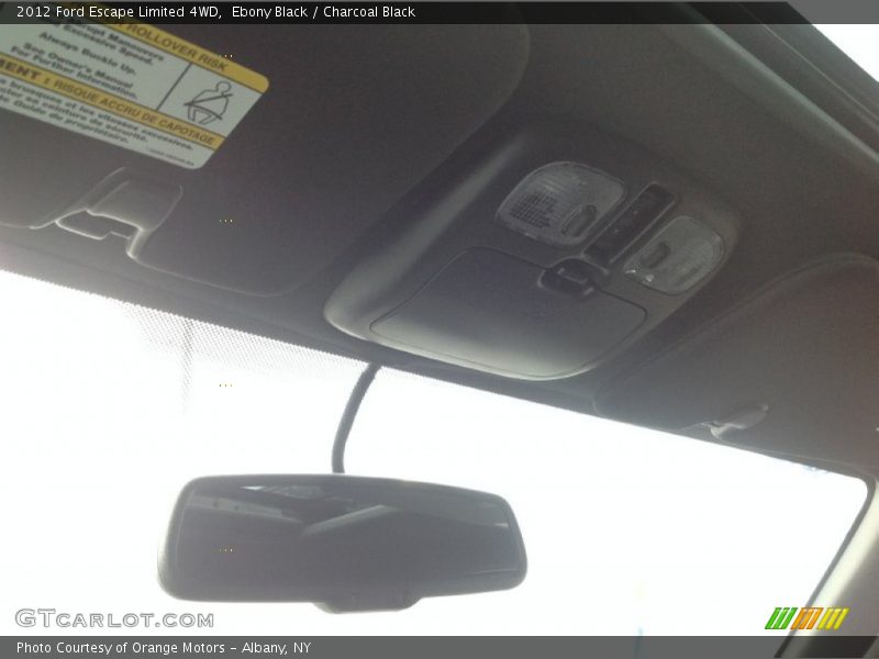 Ebony Black / Charcoal Black 2012 Ford Escape Limited 4WD