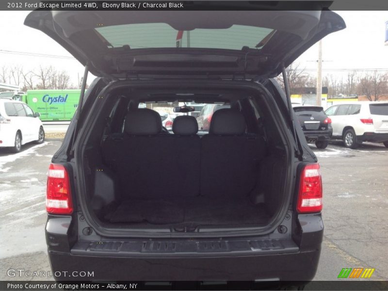 Ebony Black / Charcoal Black 2012 Ford Escape Limited 4WD