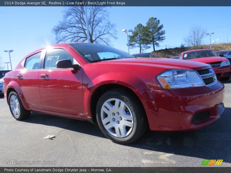 Redline 2-Coat Pearl / Black/Light Frost Beige 2014 Dodge Avenger SE