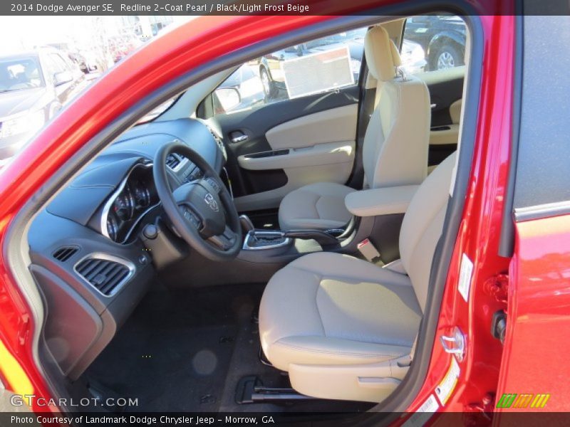 Redline 2-Coat Pearl / Black/Light Frost Beige 2014 Dodge Avenger SE