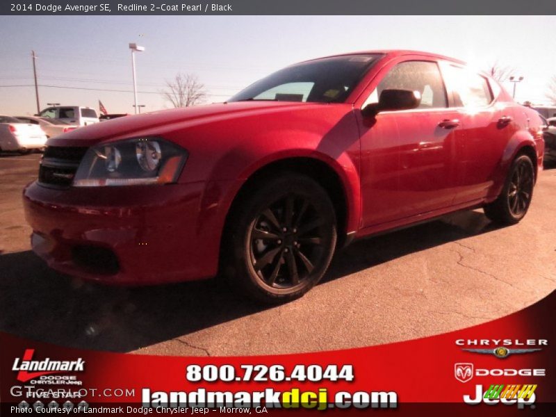 Redline 2-Coat Pearl / Black 2014 Dodge Avenger SE