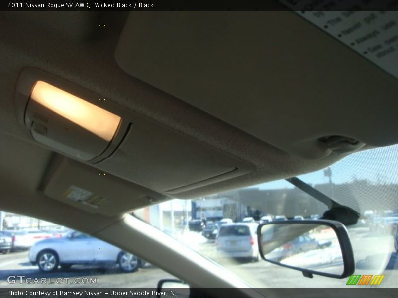 Wicked Black / Black 2011 Nissan Rogue SV AWD