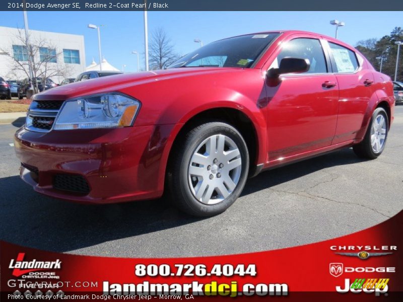 Redline 2-Coat Pearl / Black 2014 Dodge Avenger SE