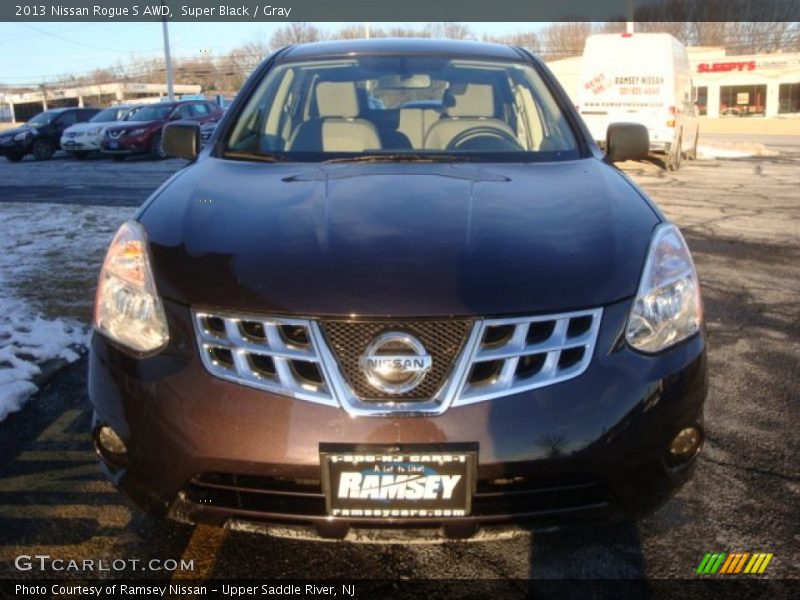 Super Black / Gray 2013 Nissan Rogue S AWD