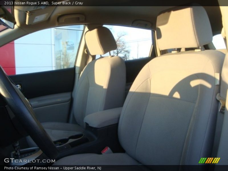 Super Black / Gray 2013 Nissan Rogue S AWD