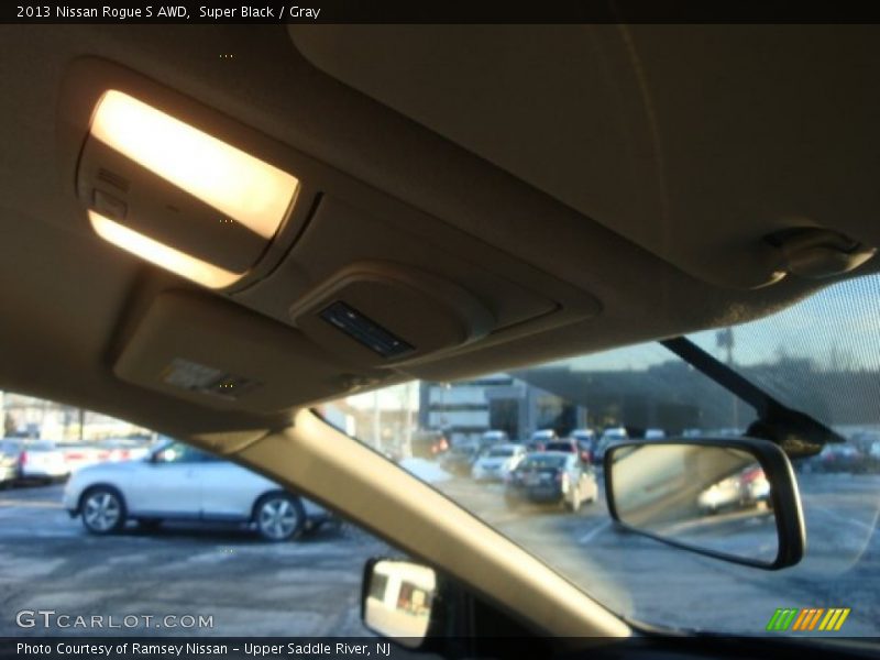 Super Black / Gray 2013 Nissan Rogue S AWD