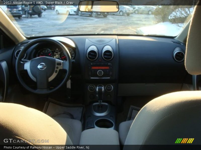 Super Black / Gray 2013 Nissan Rogue S AWD