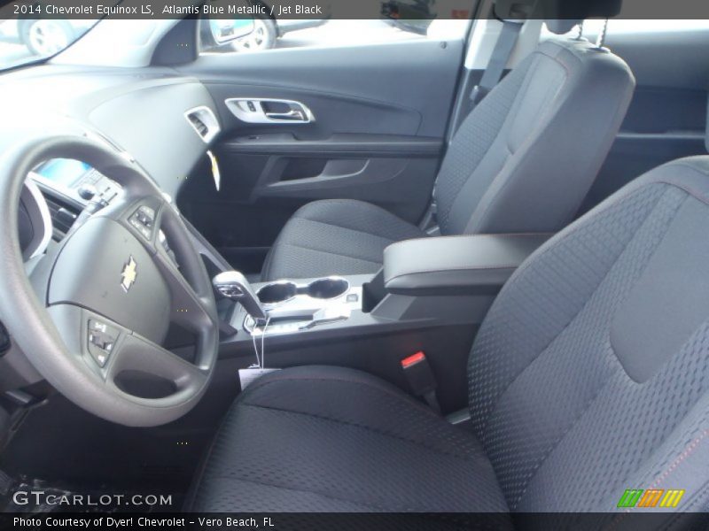 Atlantis Blue Metallic / Jet Black 2014 Chevrolet Equinox LS