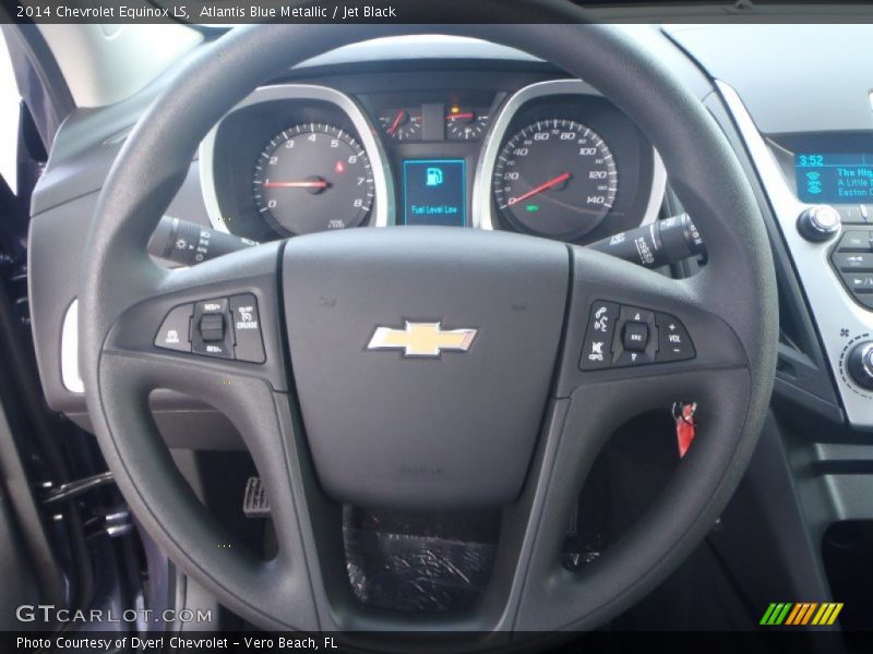 Atlantis Blue Metallic / Jet Black 2014 Chevrolet Equinox LS
