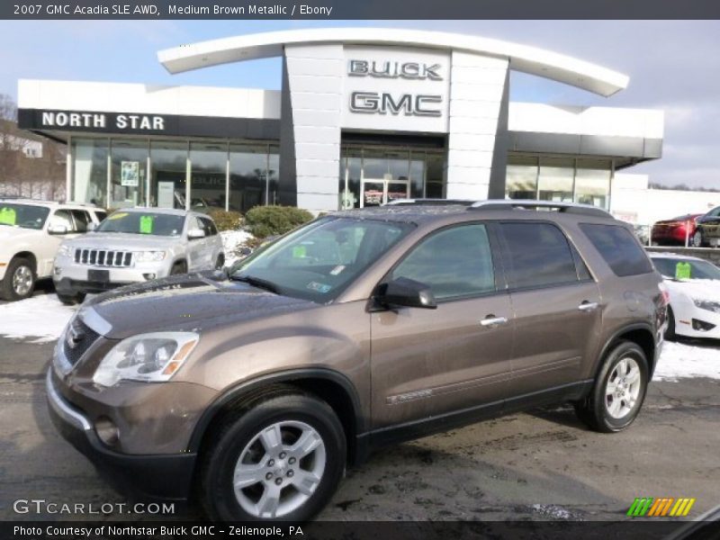 Medium Brown Metallic / Ebony 2007 GMC Acadia SLE AWD
