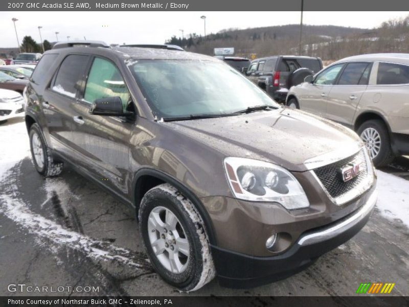 Medium Brown Metallic / Ebony 2007 GMC Acadia SLE AWD