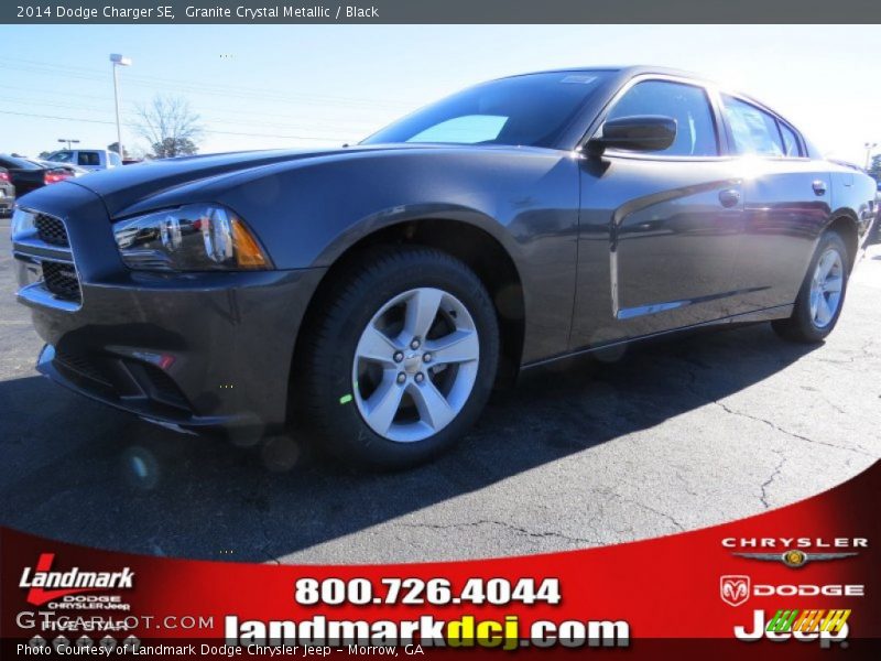 Granite Crystal Metallic / Black 2014 Dodge Charger SE