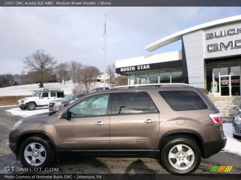 Medium Brown Metallic / Ebony 2007 GMC Acadia SLE AWD