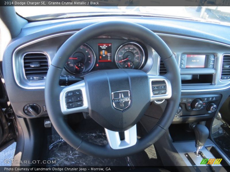 Granite Crystal Metallic / Black 2014 Dodge Charger SE
