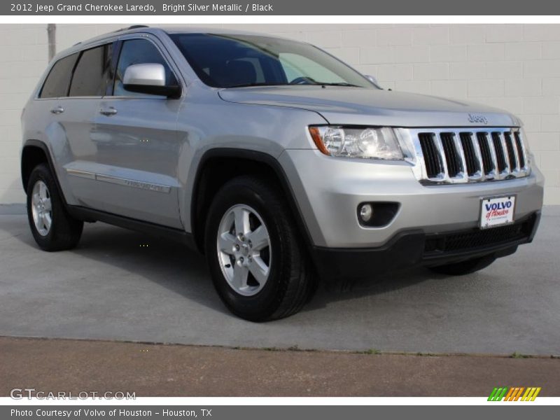 Bright Silver Metallic / Black 2012 Jeep Grand Cherokee Laredo