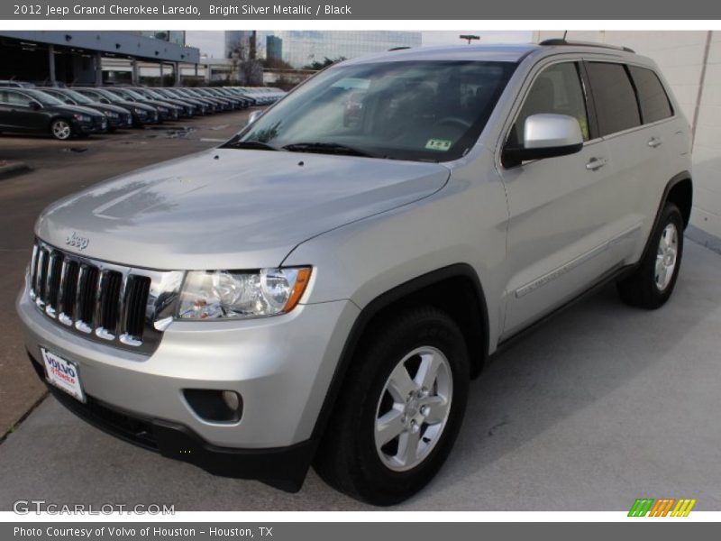 Bright Silver Metallic / Black 2012 Jeep Grand Cherokee Laredo