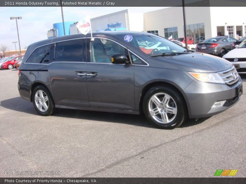 Polished Metal Metallic / Gray 2011 Honda Odyssey Touring