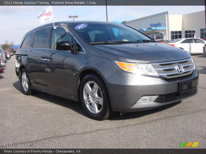 Polished Metal Metallic / Gray 2011 Honda Odyssey Touring