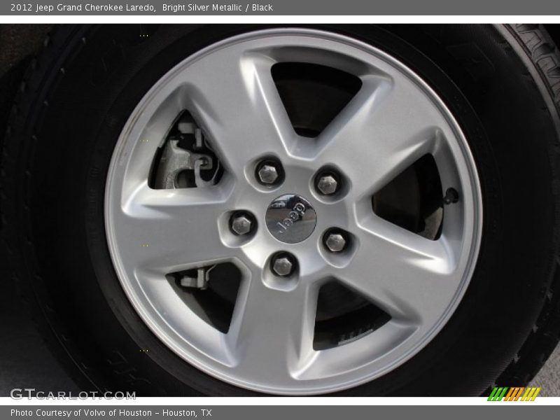 Bright Silver Metallic / Black 2012 Jeep Grand Cherokee Laredo