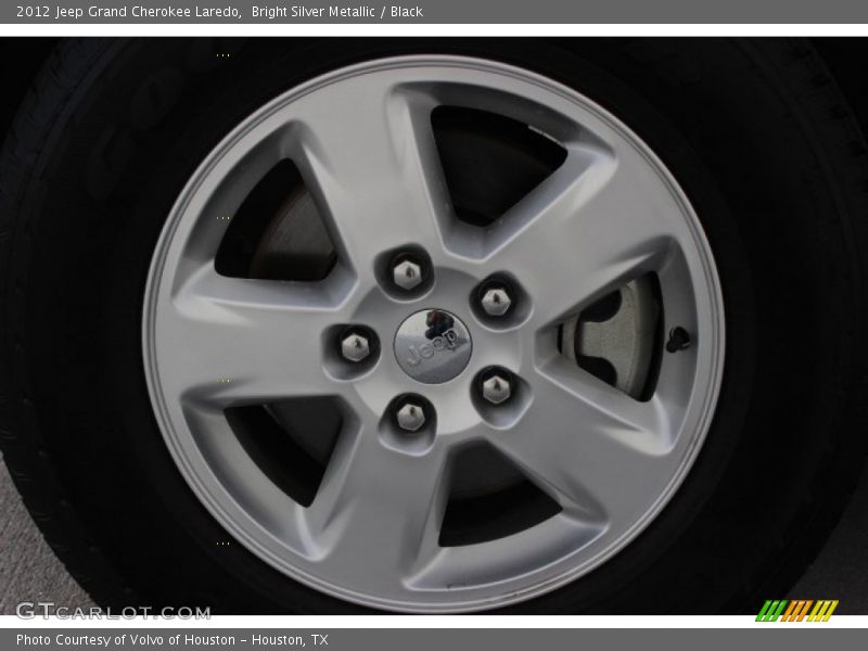 Bright Silver Metallic / Black 2012 Jeep Grand Cherokee Laredo