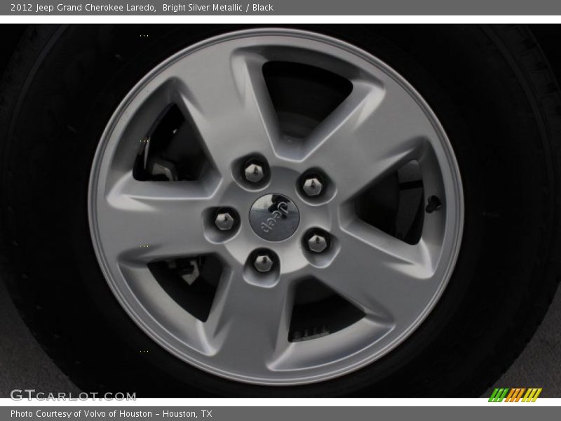 Bright Silver Metallic / Black 2012 Jeep Grand Cherokee Laredo