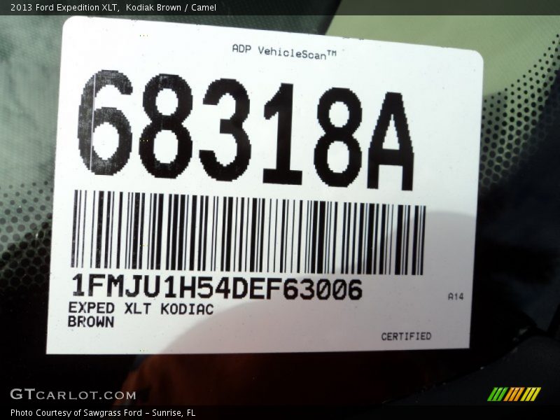 Kodiak Brown / Camel 2013 Ford Expedition XLT