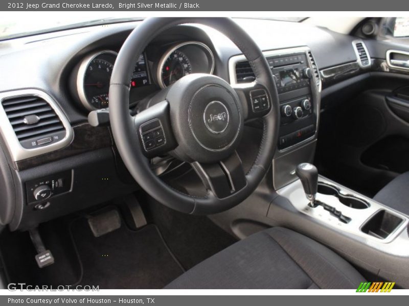 Bright Silver Metallic / Black 2012 Jeep Grand Cherokee Laredo