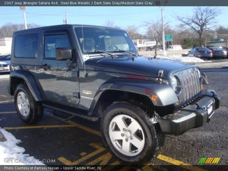 Steel Blue Metallic / Dark Slate Gray/Medium Slate Gray 2007 Jeep Wrangler Sahara 4x4