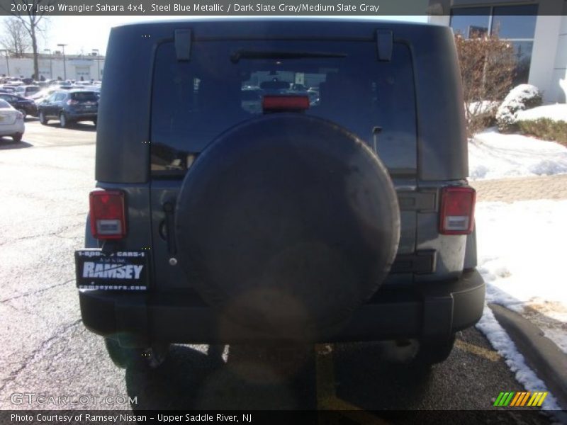 Steel Blue Metallic / Dark Slate Gray/Medium Slate Gray 2007 Jeep Wrangler Sahara 4x4
