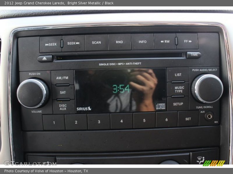 Bright Silver Metallic / Black 2012 Jeep Grand Cherokee Laredo