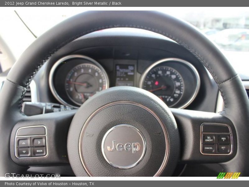 Bright Silver Metallic / Black 2012 Jeep Grand Cherokee Laredo