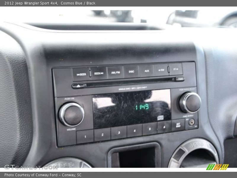 Cosmos Blue / Black 2012 Jeep Wrangler Sport 4x4