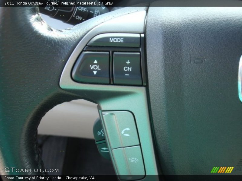 Polished Metal Metallic / Gray 2011 Honda Odyssey Touring