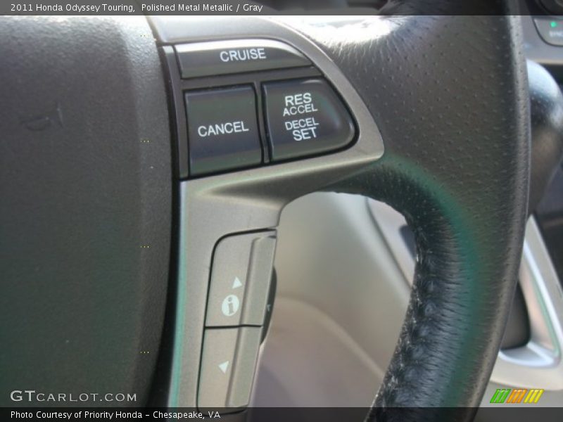 Polished Metal Metallic / Gray 2011 Honda Odyssey Touring