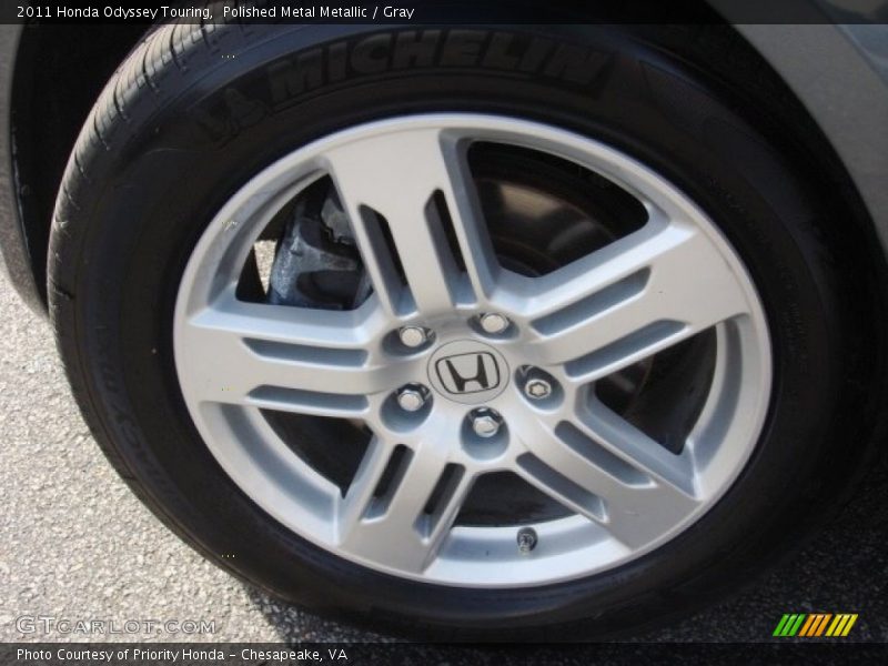 Polished Metal Metallic / Gray 2011 Honda Odyssey Touring